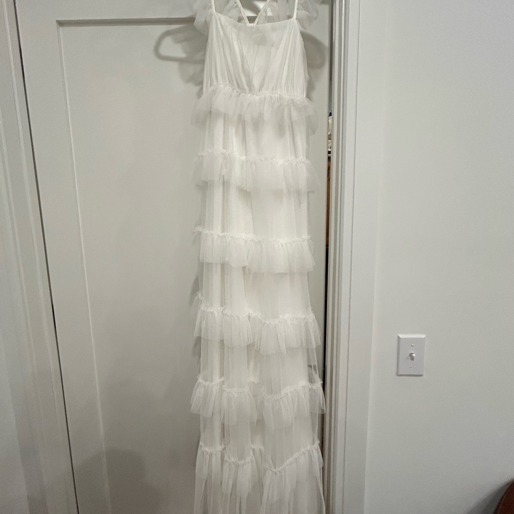 Show Me Your MuMu White Layered Dress